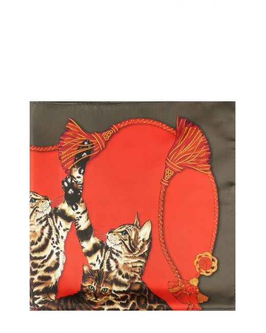 Dolce & Gabbana Шелковый платок с принтом