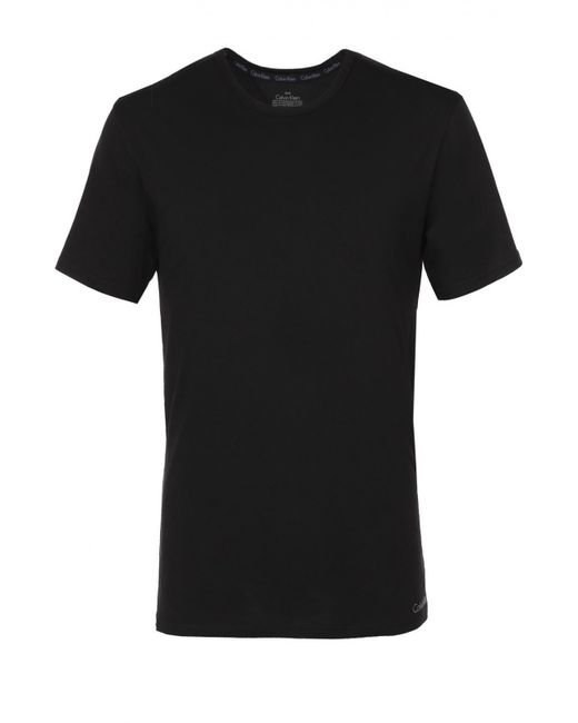 Calvin Klein Хлопковая футболка с круглым вырезом