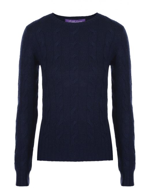 Ralph Lauren Приталенный кашемировый пуловер фактурной вязки