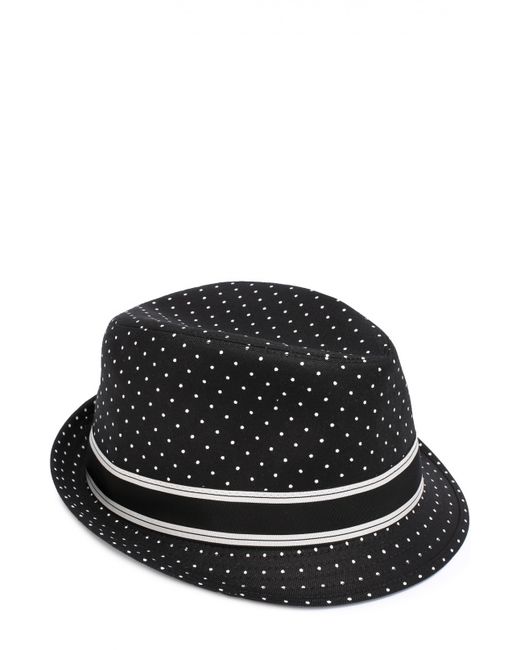 Dolce & Gabbana Хлопковая шляпа трилби с узором Polka Dot