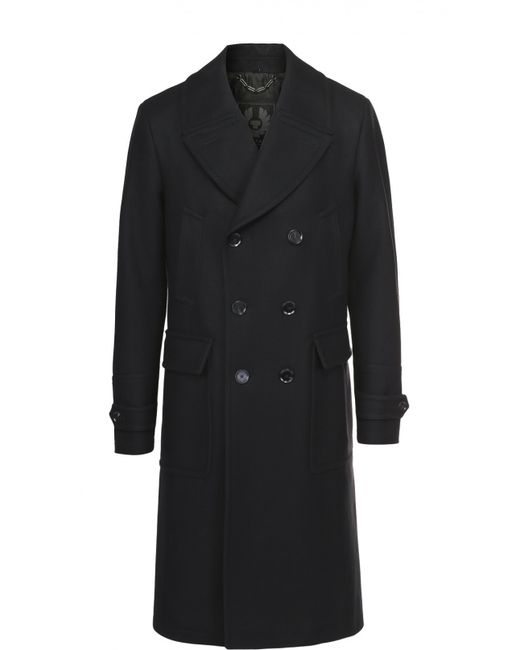 Belstaff Двубортное пальто из смеси шерсти и кашемира