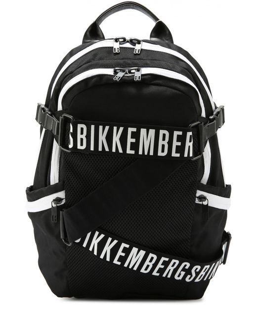 Bikkembergs Текстильный рюкзак с декоративными ремешками Dirk