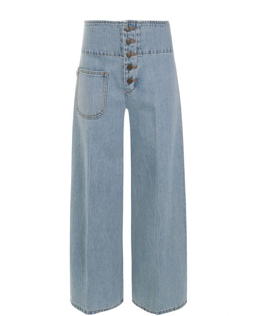 Marc Jacobs Расклешенные джинсы с потертостями и стрелками
