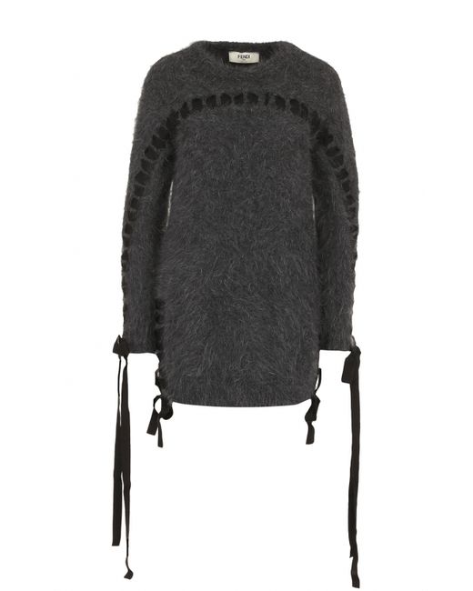 Fendi Вязаный пуловер с декоративной отделкой