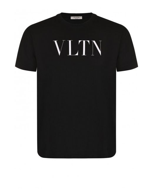 Valentino Хлопковая футболка с круглым вырезом