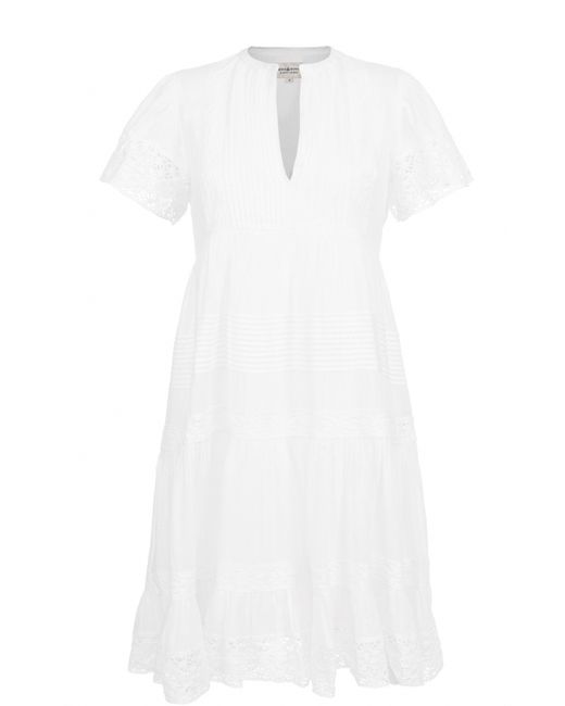Denim & Supply Ralph Lauren Кружевное мини-платье с завышенной талией