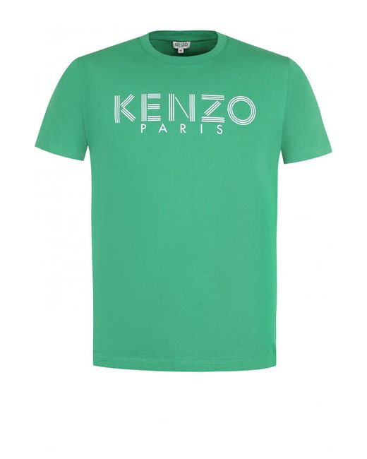 Kenzo Хлопковая футболка с логотипом бренда