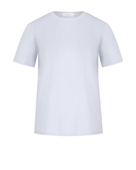 The Row Однотонная хлопковая футболка с круглым вырезом