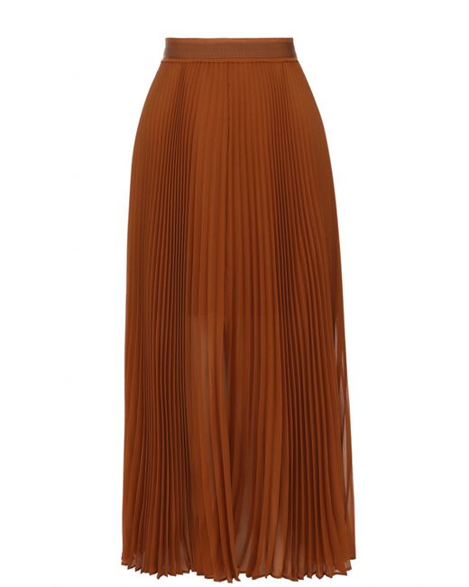 Roberto Cavalli Шелковая плиссированная юбка-миди