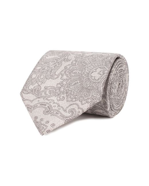 Brioni Комплект из шелковых галстука и платка