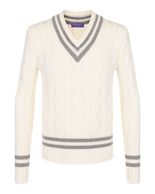 Ralph Lauren Кашемировый пуловер фактурной вязки