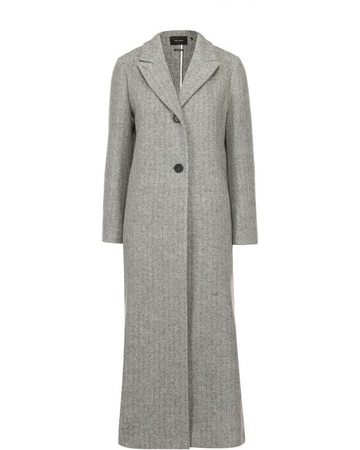 Isabel Marant Удлиненное шерстное пальто с широкими лацканами
