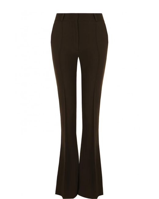 Victoria Beckham Однотонные расклешенные брюки со стрелками