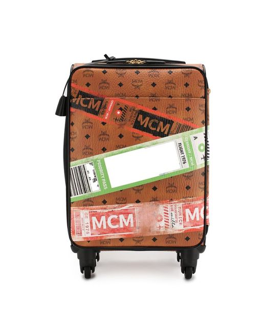 Mcm Кожаный дорожный чемодан