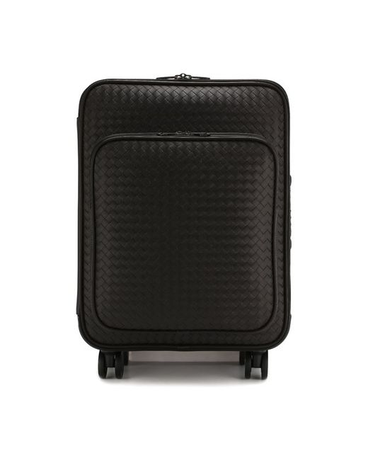 Bottega Veneta Кожаный дорожный чемодан на колесиках