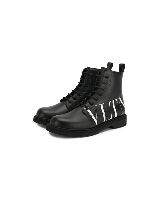 Valentino Кожаные ботинки Garavani VLTN