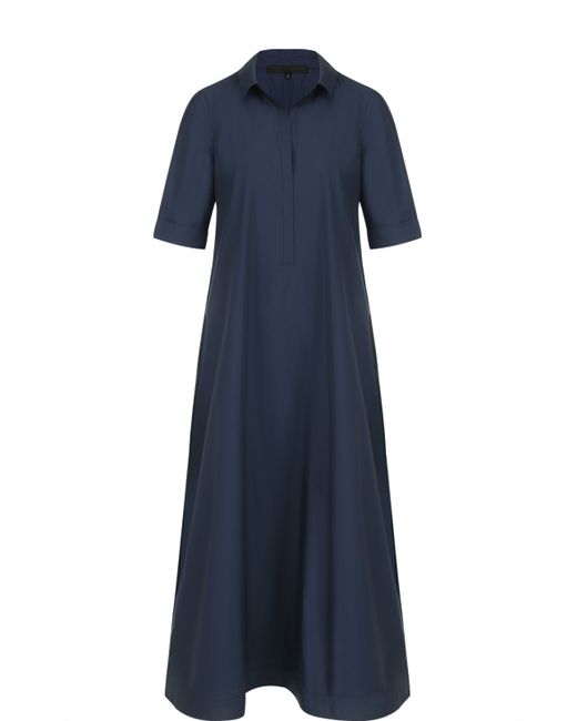 Tegin Платье-рубашка свободного кроя с укороченным рукавом
