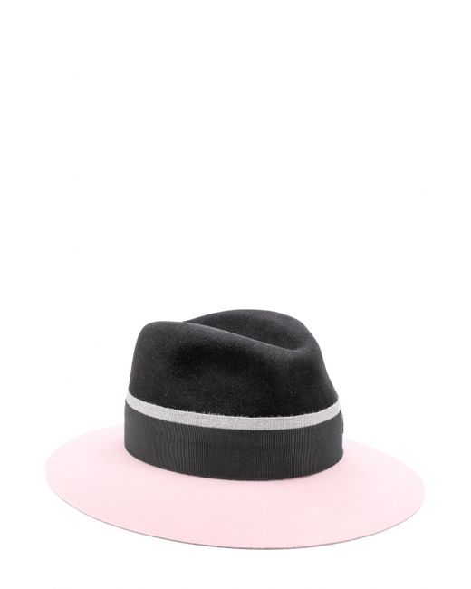 Maison Michel Фетровая шляпа Henrietta с лентой