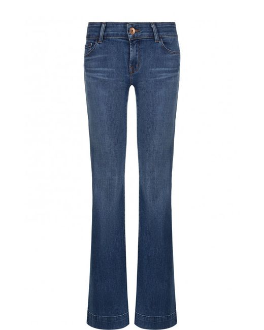 J Brand Расклешенные джинсы с потертостями