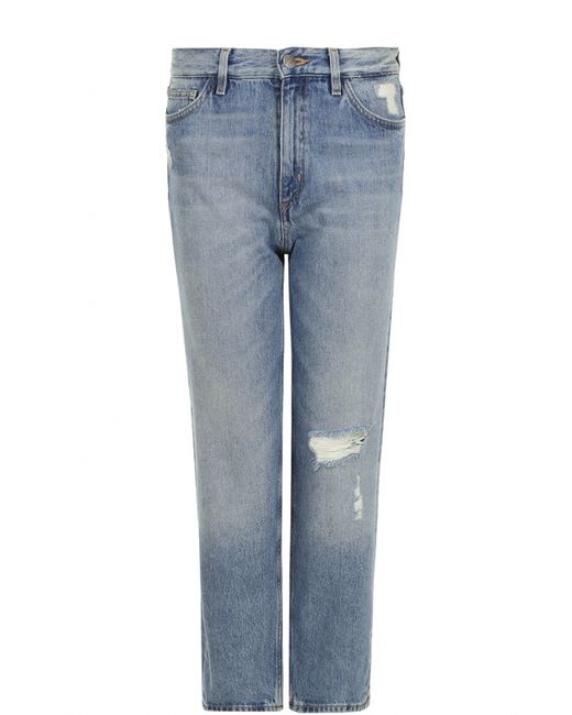 Mih Jeans Джинсы прямого кроя с потертостями
