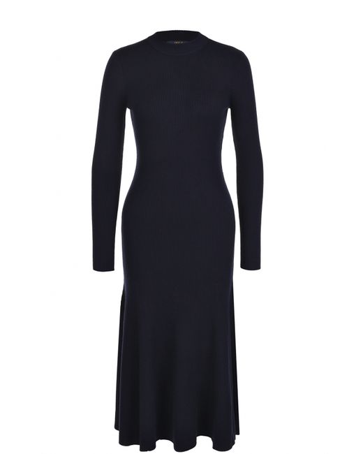 Polo Ralph Lauren Приталенное платье-миди с длинным рукавом