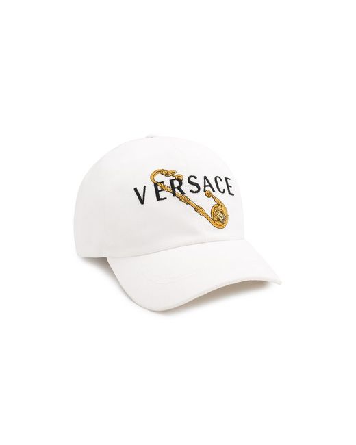 Versace Хлопковая бейсболка Safety Pin