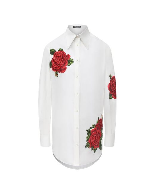 Dolce & Gabbana Рубашка из хлопка и шелка