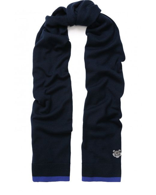 Kenzo Шерстяной шарф с логотипом бренда