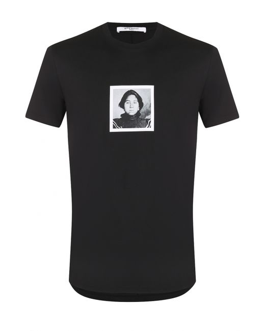 Givenchy Хлопковая футболка с аппликацией