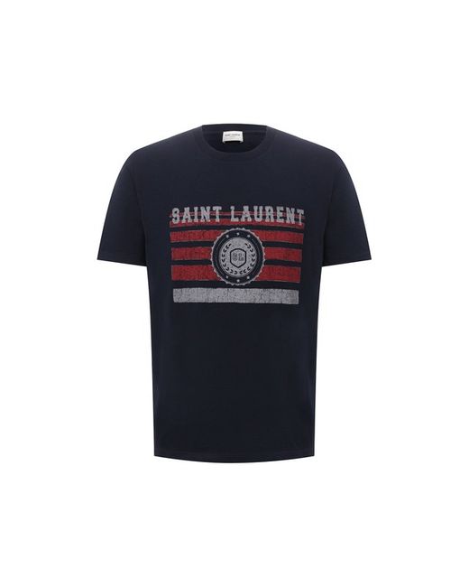 Saint Laurent Хлопковая футболка