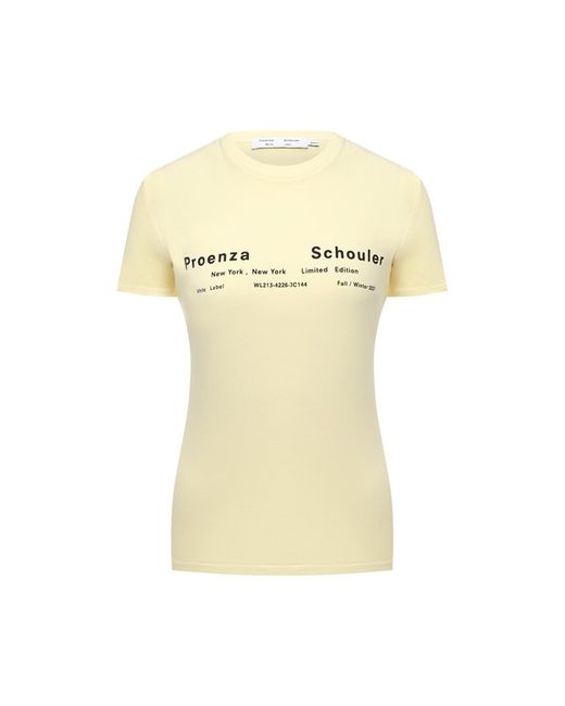 Proenza Schouler White Label Хлопковая футболка