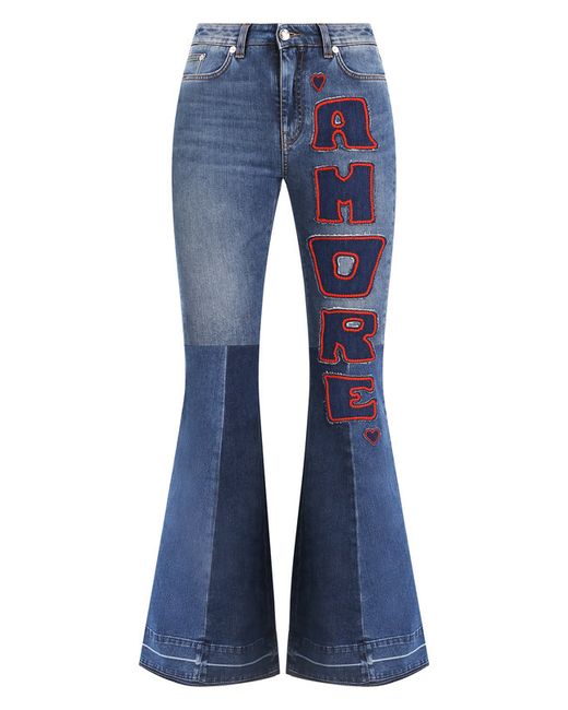 Dolce & Gabbana Расклешенные джинсы с декоративными нашивками
