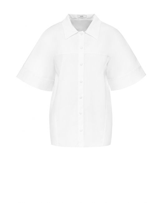 Erdem Хлопковая блуза с коротким рукавом