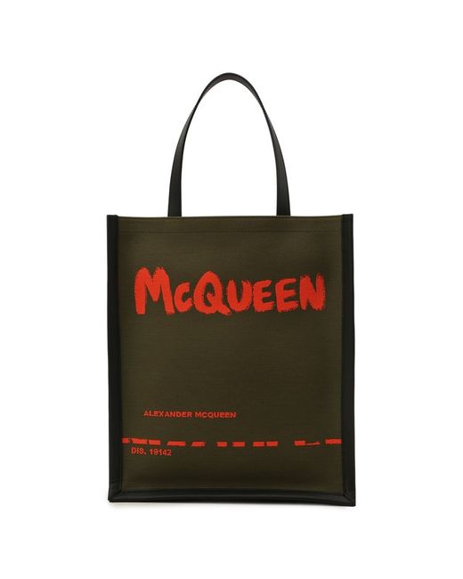 Alexander McQueen Текстильная сумка-шопер