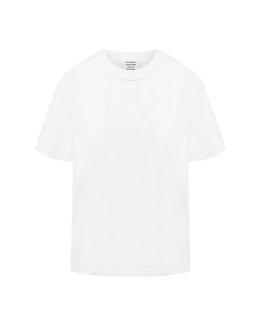 Vetements Хлопковая футболка с круглым вырезом