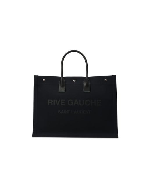 Saint Laurent Текстильная сумка-шопер Noe large