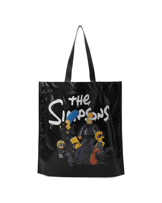 Balenciaga Кожаная сумка-шопер x The Simpsons