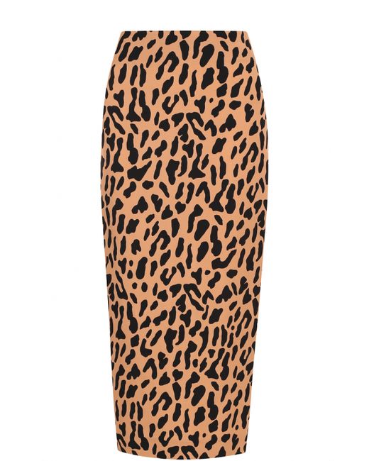 Diane Von Furstenberg Юбка-карандаш с леопардовым принтом