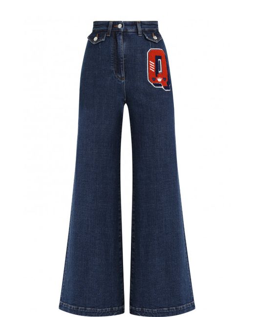 Dolce & Gabbana Расклешенные джинсы с декоративной отделкой