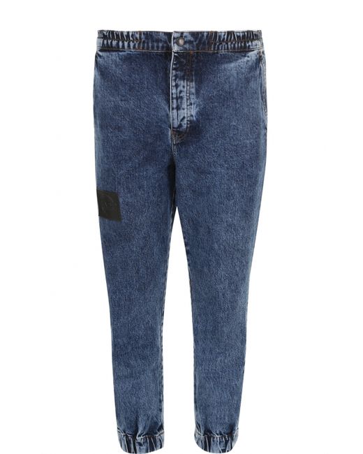 Kenzo Укороченные джинсы с поясом и манжетами на резинке
