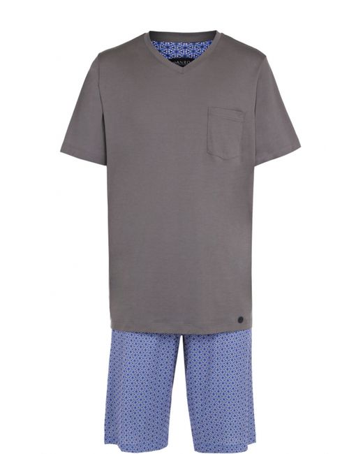 Hanro Хлопковая пижама с шортами