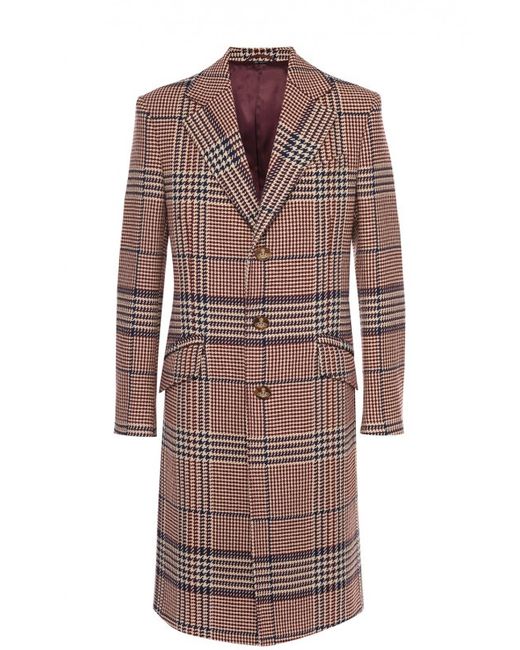Vivienne Westwood Шерстяное однобортное пальто в клетку Prince of Wales