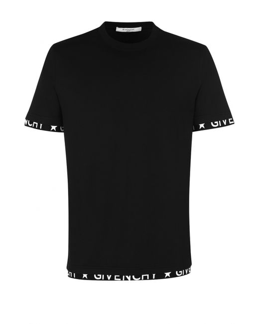 Givenchy Хлопковая футболка с круглым вырезом