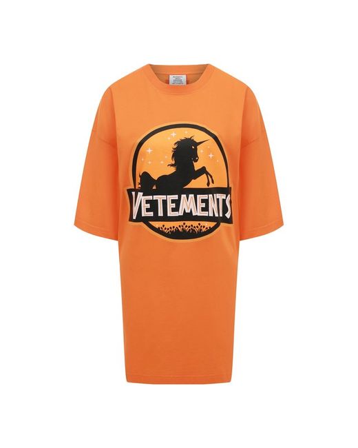 Vetements Хлопковая футболка