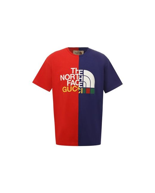 Gucci Хлопковая футболка The North Face x