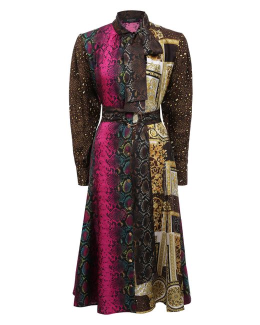 Versace Шелковое платье