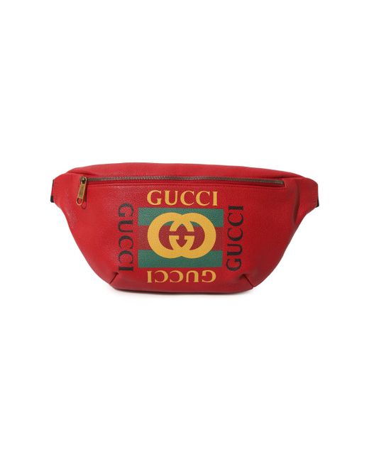 Gucci Кожаная поясная сумка