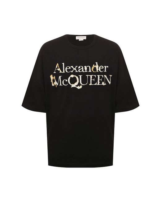 Alexander McQueen Хлопковая футболка