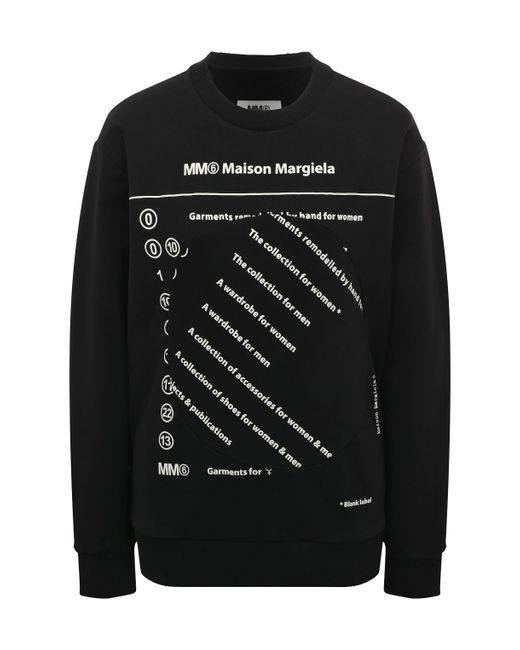 MM6 by Maison Margiela Хлопковый свитшот