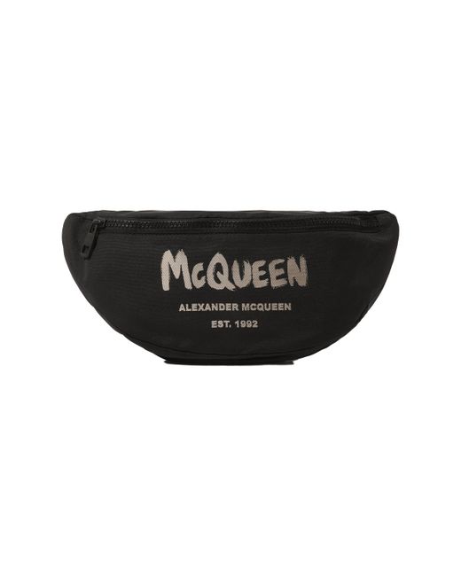Alexander McQueen Текстильная поясная сумка